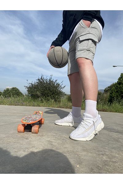 AUST JEANS Cargo Pocket Combed Cotton Shorts