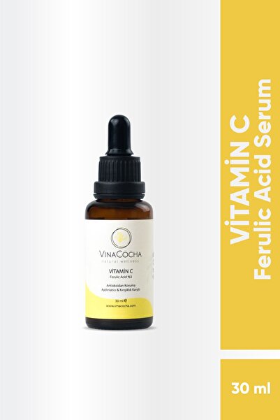 Vinacocha %10 C Vitamin & Ferulıc Acid / Renk Tonu Eşitleyici & Aydınlatıcı & Leke Karşıtı Serum 30 ml