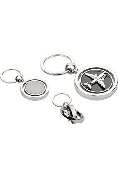 Liva Promosyon Uçak Figürlü Metal Anahtarlık