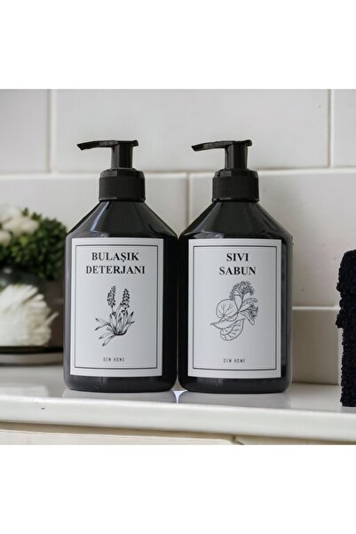 Dem Home Amber Sıvı Sabun Bulaşık Deterjanı şişesi plastik 500ml