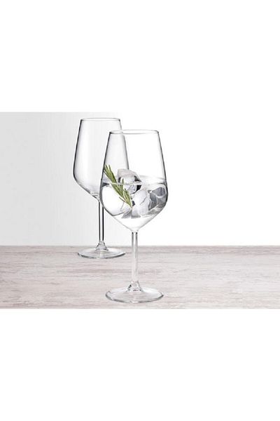 Paşabahçe Allegra V-block Footed Glass - Footed Glass 6 Pcs 490cc. Anti Bacterial
