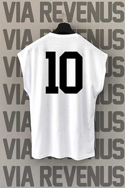 Vordevia 10 Numara Sırt Baskılı Sıfır Kollu Spor Tshirt