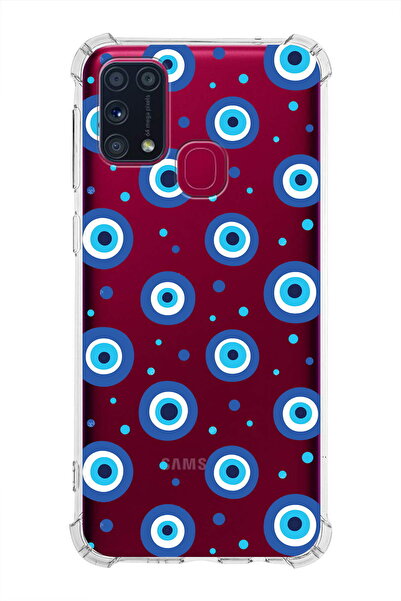 PrintiFy Prinrify Samsung Galaxy M31 Compatible Evil Eye Bead 1 Printed Trans...
