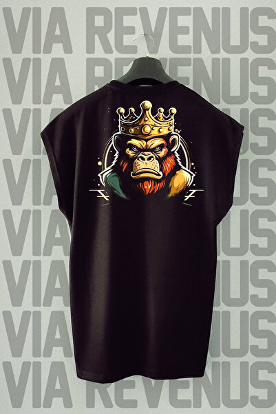 Vordevia King Kong Sa deznom Black Sport T-shirt - Bez rukava