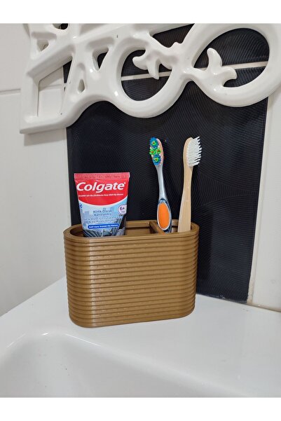 Plodna House Πλαστική θήκη οδοντόβουρτσας σε χρυσό χρώμα