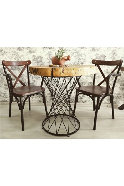 Shopkutuk Doğal Kütük Yuvarlak Masa