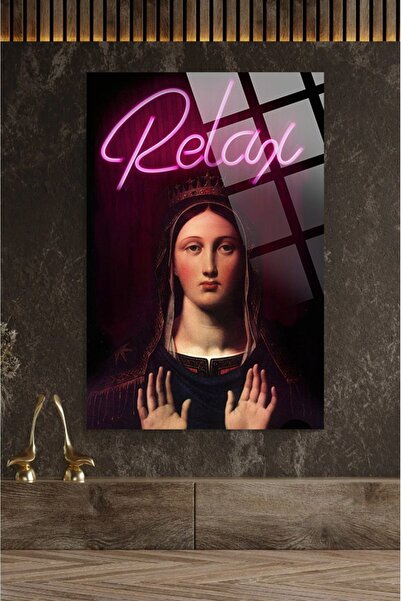 TAULART Masa de lux din sticla temperata de inalta rezolutie, rezistenta la s...