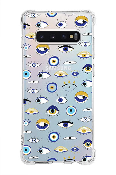 PrintiFy Prinrify Samsung Galaxy S10 Plus Compatible Evil Eye Bead 2 Printed ...