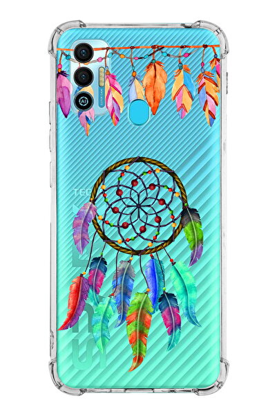 PrintiFy Prinrify Tecno Spark 7t Compatible Evil Eye Bead 6 Printed Transpare...