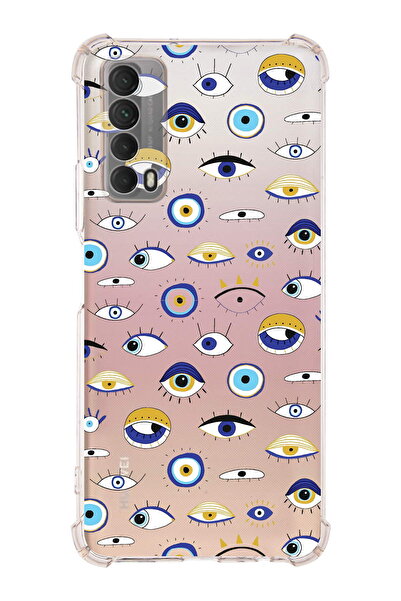 PrintiFy Prinrify Huawei P Smart 2021 Compatible Evil Eye Bead 2 Printed Tran...