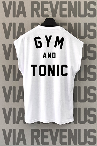 Vordevia Tricou sport cu imprimeu pentru gimnastică și tonic - mâneci zero