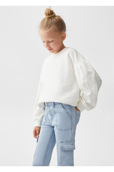 MANGO Kids Pantaloni scurți albaștri pentru copii