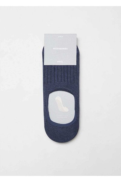 MANGO Man Pack of 3 Socks with Striped Design