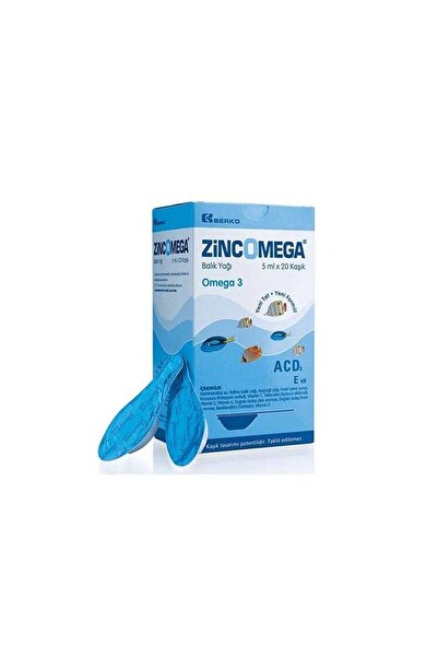 Zincomega Omega-3 Balık Yağı Şurubu 5x20 Kaşık