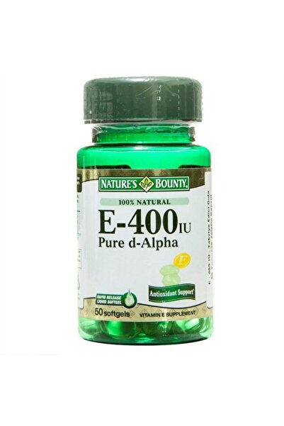 Nature's Bounty Vitamin E-400 Iu 50 Softjel (%100 NATURAL)