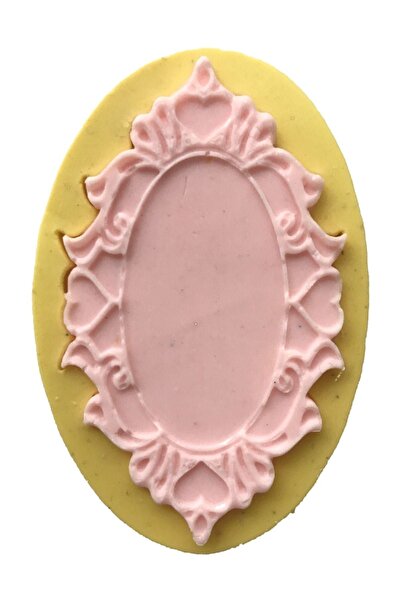 Partivitrini Heart Patterned Frame Shaped Silicone Pastry and Candy Dough Pat...