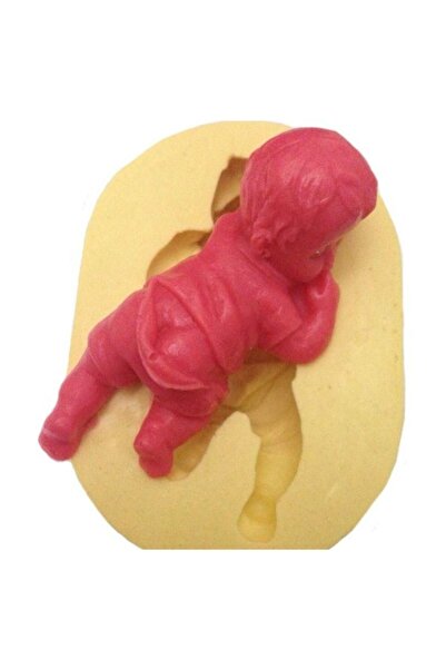 Partivitrini Cute Baby Shaped Silicone Pastry and Candy Dough Mold with Opene...