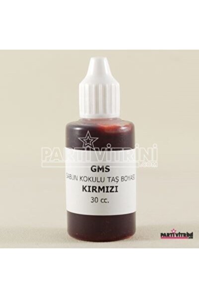 Partivitrini Kırmızı Renk Sabun Ve Kokulu Taş Boyası 30 Cc.