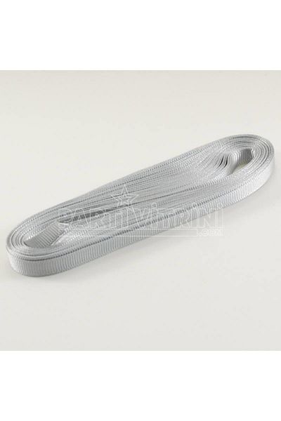 Partivitrini Silver Gray Grosgrain Ribbon 1 cm x 10 Meters
