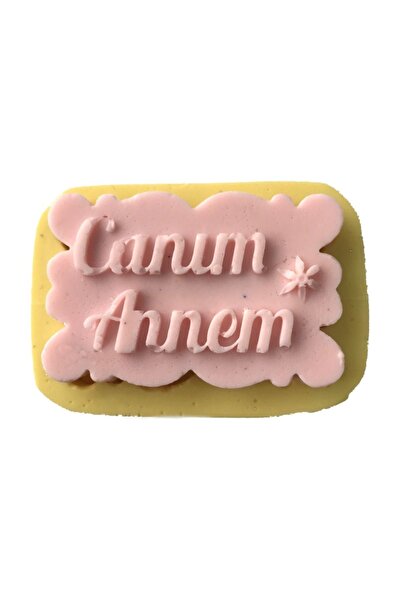 Partivitrini My Dear Mother Written Silicone Cake and Candy Dough Mold 8x5x1 cm
