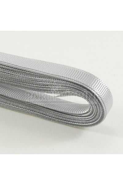 Partivitrini Silver Gray Grosgrain Ribbon 1 cm x 10 Meters