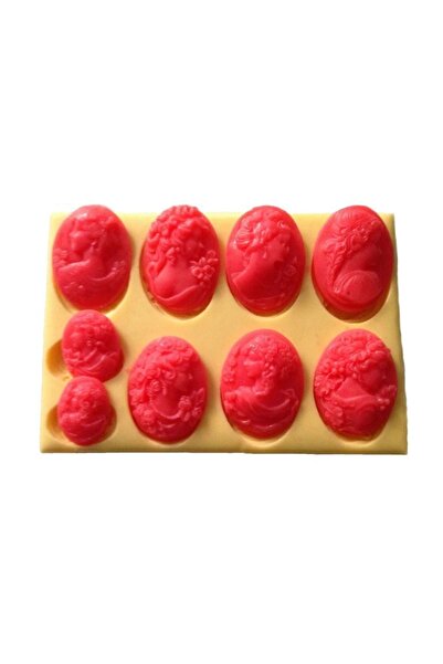 Partivitrini Çeşitli Kadın Figürlü Silikon Pasta ve Seker Hamuru Kalibi 3x4x1...