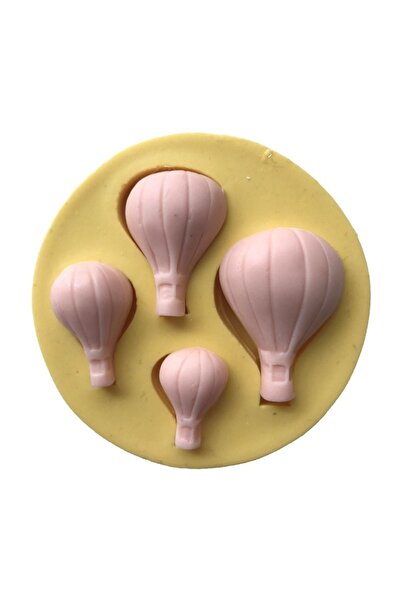 Partivitrini 4 Lü Uçan Balon Şeklinde Silikon Pasta ve Seker Hamuru Kalibi 4x...