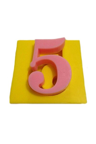 Partivitrini Number 5 Silicone Pastry and Candy Dough Mold 5x5x1 cm