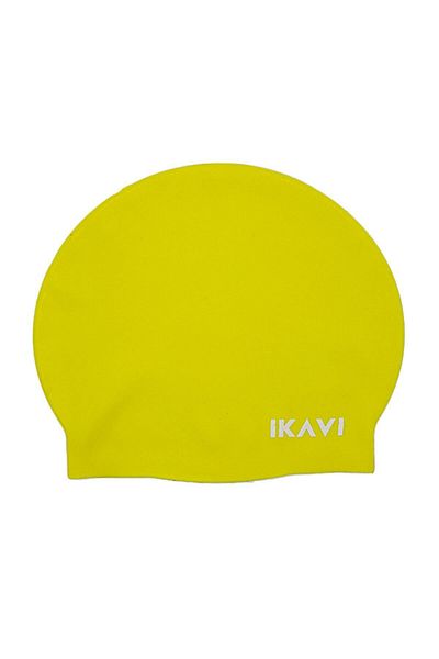 İKAVİ Silicone Bonnet High Quality Pool And Sea Swimmer Cap