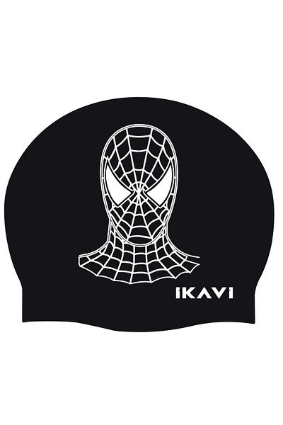 İKAVİ Spiderman Printed Silicone Bonnet