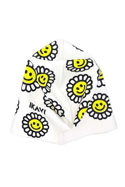 İKAVİ Daisy Printed High Quality Silicone Pool and Sea Swimming Cap