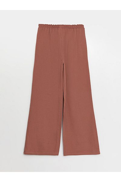 LC Waikiki Lcw Modest Tile Elastic Waist Straight Muslin Women's Pants