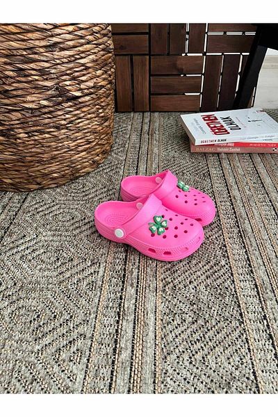 Behtah Kundura Jibbitz Fancy Children's Closed Front Balcony Garden Beach Pool Beach Daily Sandals Slippers