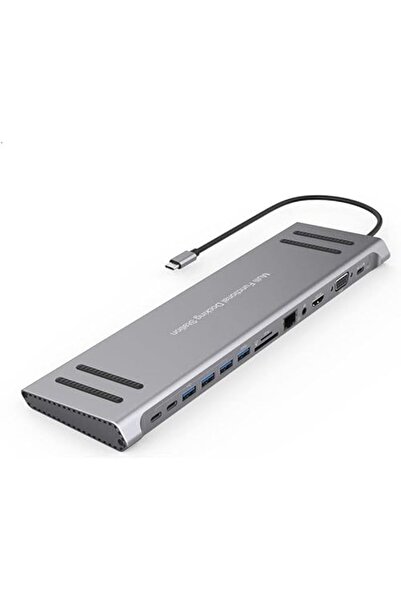 Apera Gn-79 Laptop Dock Istasyonu 14 In 1 Usb 3.0 Type-c Adaptör Hub Macbook