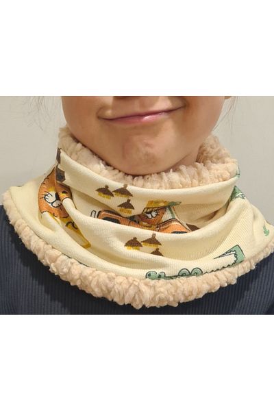 Leylace New Model_ Leylace Combed Cotton and Teddy Fabric Children's Neck Collar-2