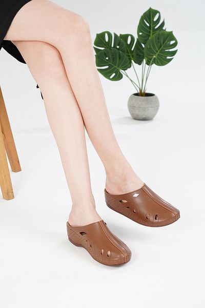 MİRA TERLİK ORTOPEDİK TERLİK VE AYAKKABI Mira Orthopedic Women's Slippers - Sabo, Soft and Comfortable Sole, Suitable for Heel Spurs