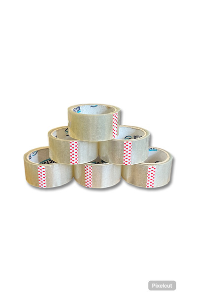 Nisan endüstri tekstil kimya 6 Adet 50 Metre Akrilik Koli Bandı 45x50 Yapışka...