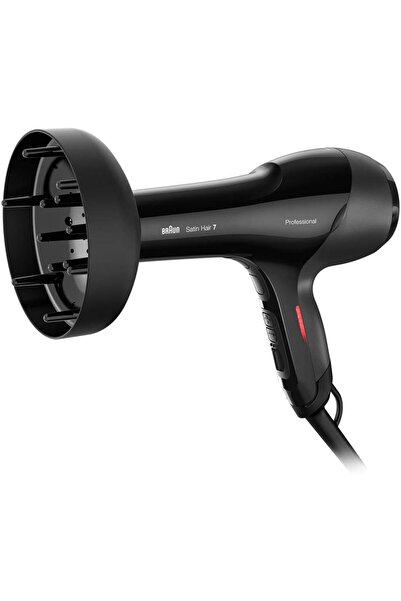 Braun Hair Dryer 2000 Watts, Ionic, Heat Control, Thermo Sensor, Diffuser, Cold Shot - HD 785