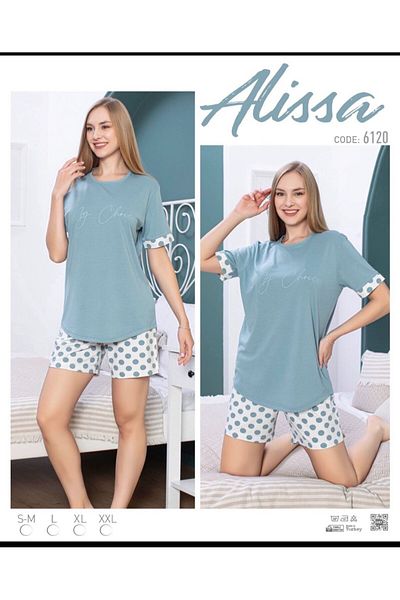 Alissa Set pantaloni scurți din bumbac pentru femei 6120