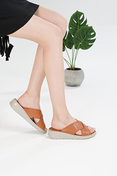 MİRATERLİK ORTOPEDİK TERLİK VE AYAKKABI Mira Orthopedic Anatomical Leather Slippers - Extra Comfortable Heel Spur