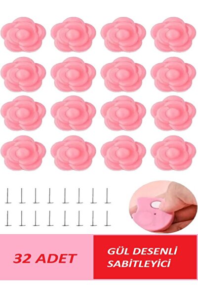 Özasya AVM 32 Adet Gül Desenli Yorgan Kılıfı ve Çarşaf Tutucu Sabitleyici Kay...