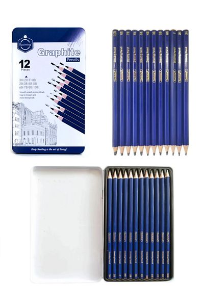 arttone Set of 12 Graduated Pens - Keep Smiling Metal Box