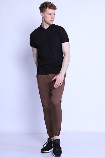 Twister Jeans ETS 2277 - تي شيرت أسود بياقة بولو للرجال