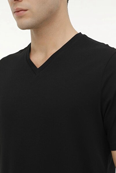 Kinetix M-SN221 - Απλό απλό κοντομάνικο μπλουζάκι με λαιμόκοψη V