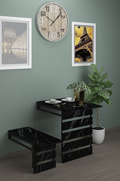 moka park avm Begonya Duvara Monte Katlanabilir Tek Tabureli Pratik Yemek Mas...