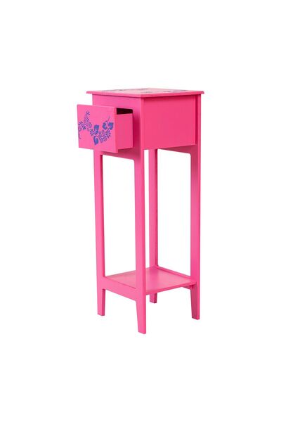 Orta Sofa Bohem Fuşya Mini Komodin