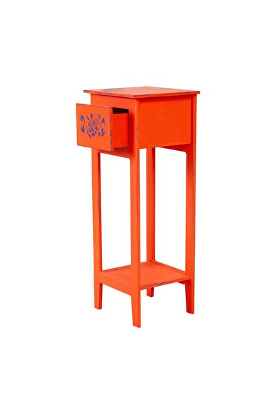 Orta Sofa Bohem turuncu mini komodin