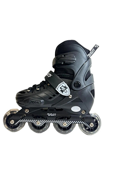 Depomiks Avm Işıklı Teker Ayarlanabilir Çocuk Alıştırma Paten 2 Fonksiyon Ve Dizlik Set Hediyeli