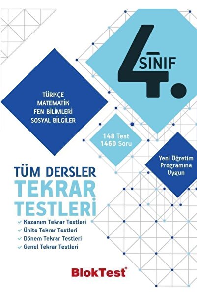 Tudem Yayınları 4.sınıf Bloktest Tüm Dersler Tekrar Testleri