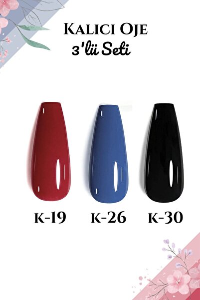 FREELADY Kalıcı Oje Uv-led 3'lü 12ml Set K19 - K26 - K30